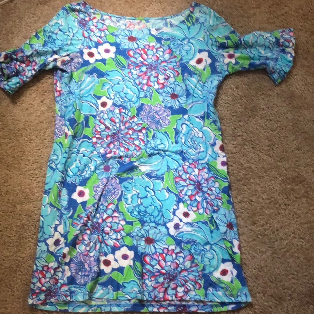 Lilly Pulizter Tshirt Dress Sz Large